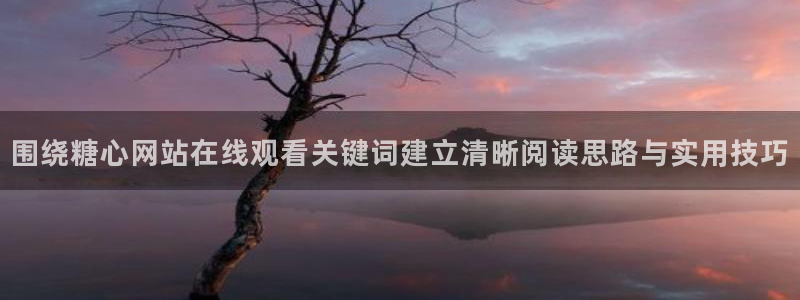糖心vlog网页：围绕糖心网站在线观看关键词建立清晰阅读思路与实用技巧